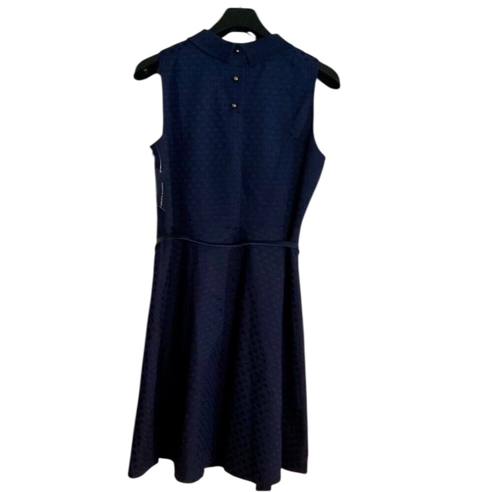 Tommy Hilfiger Sleeveless Collared A-Line Dress w/ Removable Belt -Size 12 - Picture 2 of 4